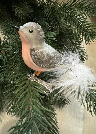 Новогодняя игрушка стеклянная