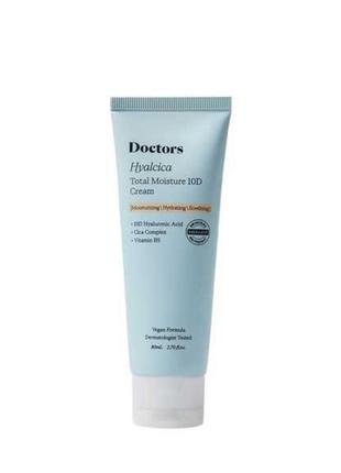 Увлажняющий крем с 10 формами гиалуроновой кислоты и центеллой doctors hyalcica moisture 10 d cream 80 мл