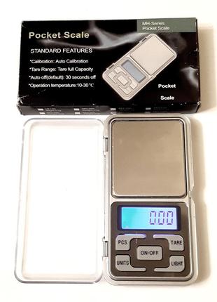 Весы электронные карманные pocket scale 200 г, шаг 0,01 г, портативные весы книжка7 фото