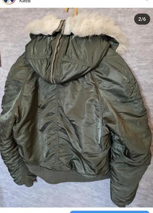 Винтажный бомбер 80s vintage n-2b alpha industries scovill zipper usa2 фото