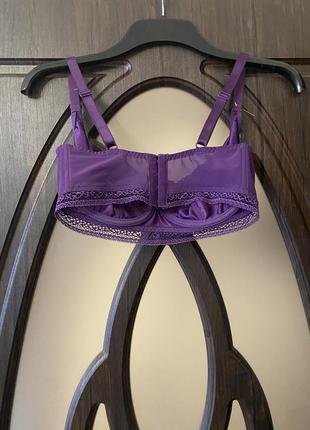 Шикарный, ажурный, бюстгальтер, в фиолетовом цвете, нереально красивый, и соблазнительный, от дорогого бренда: darjeeling 🫶8 фото