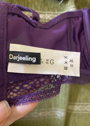 Шикарный, ажурный, бюстгальтер, в фиолетовом цвете, нереально красивый, и соблазнительный, от дорогого бренда: darjeeling 🫶9 фото