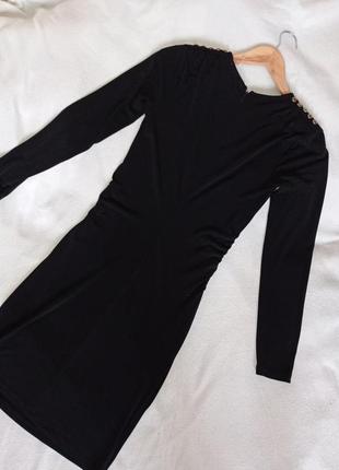 Стильне люкс бренду michael kors святкове чорне міді плаття3 фото