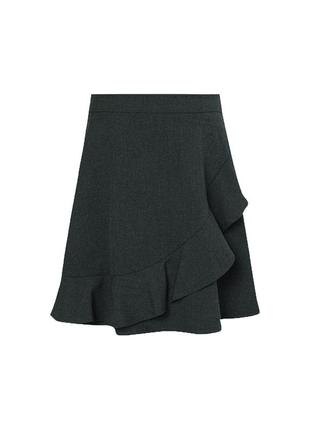 Школьная юбка с воланом george для девочки 8-9 лет, 128/135 см1 фото