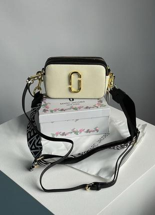 Сумка кроссбоді marc jacobs the snapshot cloud white/multi premium2 фото