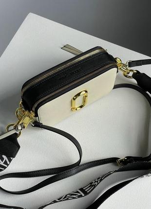 Сумка кроссбоді marc jacobs the snapshot cloud white/multi premium3 фото