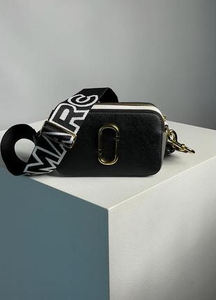 Сумка кроссбоди marc jacobs the snapshot black/multi premium