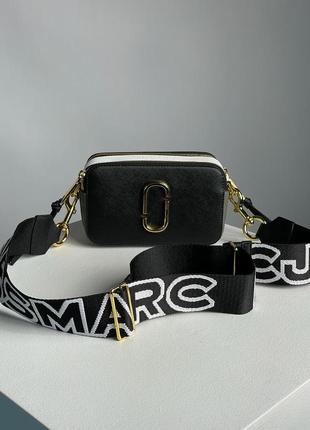 Сумка кроссбоди marc jacobs the snapshot black/multi premium