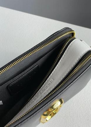 Сумка кроссбоди marc jacobs the snapshot black/multi premium