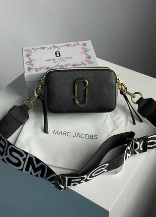 Сумка кроссбоди marc jacobs the snapshot black/multi premium