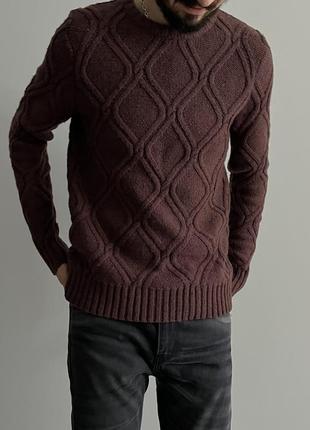 Jack jones premium wool knit свитер шерсть премиум новый оригинал плотный теплый красивый стильный крупный дорогой3 фото