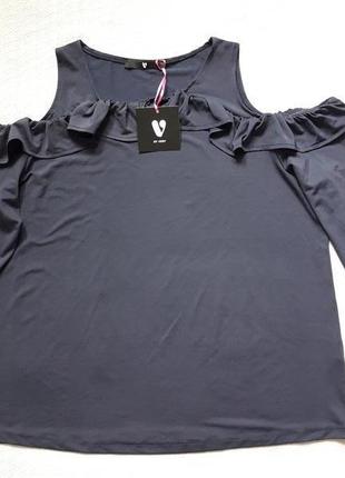 Бомбезний легка кофточка з довгим рукавом і відкритими плечима батал by very