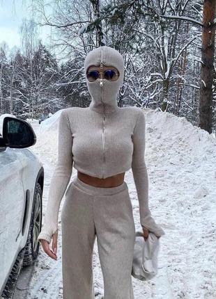 Теплий костюм трійка4 фото