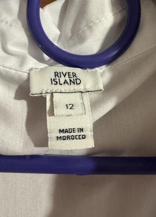 Біла блуза, рубашка з баскою river island7 фото