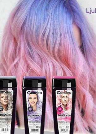 Оттеночные опласкиватели для волос. серебряный,  розовый,  рыжий, фиолетовый2 фото