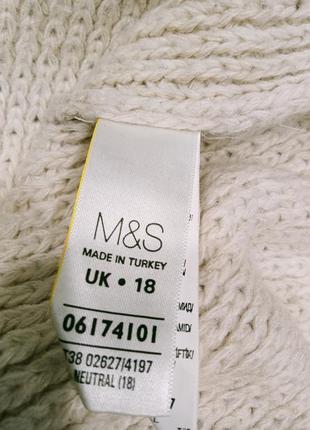 Теплый свитер m&amp;s с натуральным составом8 фото