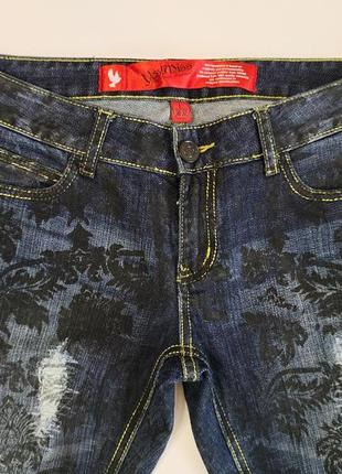 Женские стильные джинсы с принтом yes miss, имлия, р.m/l4 фото