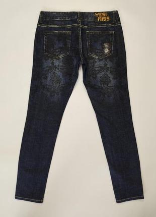 Женские стильные джинсы с принтом yes miss, имлия, р.m/l6 фото