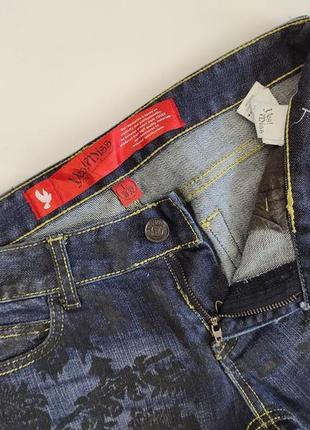 Женские стильные джинсы с принтом yes miss, имлия, р.m/l10 фото
