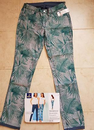 Новые фирменные женские двусторонние брюки slim