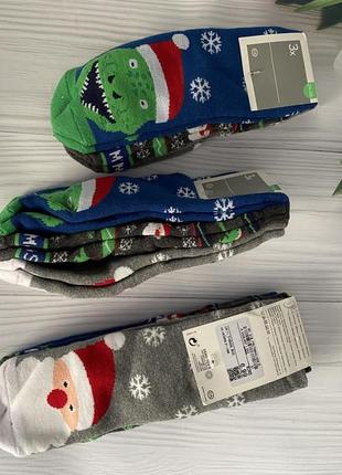 Носки, комплект носков новогодних3 фото