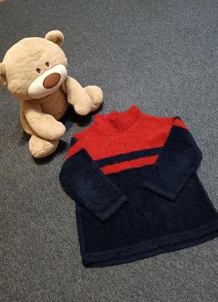 Теплый свитер, плюшевая кофта,плюшевый свитер,зимний свитер1 фото
