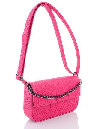 Сумка «мона» малиновая рептилия