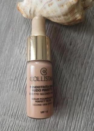 Тональный крем сыворотка collistar serum foundation perfect nude second skin effect spf 153 фото