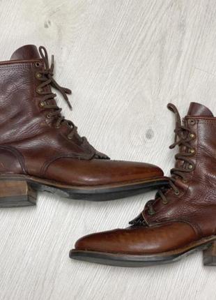 Кожаные ботинки leather appers.размер 41-42.ботинки,сапоги4 фото