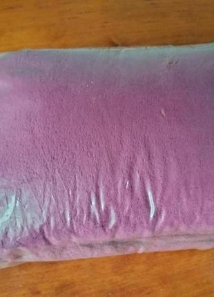 Плед флисовый мини 40х30х30 новый, возможно на подарок, пакет запаянный! цвет лилово-фиолетовый ив роше2 фото