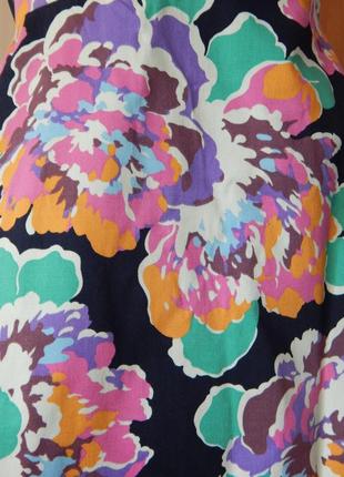 Летнее бавовняне платье в цветах.3 фото