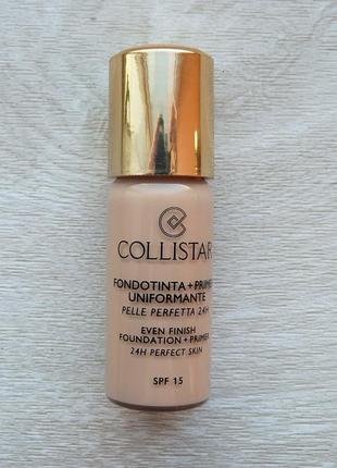 Выравнивающий тональный крем collistar even finish foundation primer 24h perfect skin spf152 фото