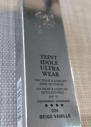 Тональна основа для обличчя lancome teint idole ultra wear 024 beige vanille 30 ml2 фото