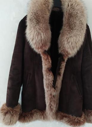 Парка, дублянка, полушубок, шубка на нат. хутрі