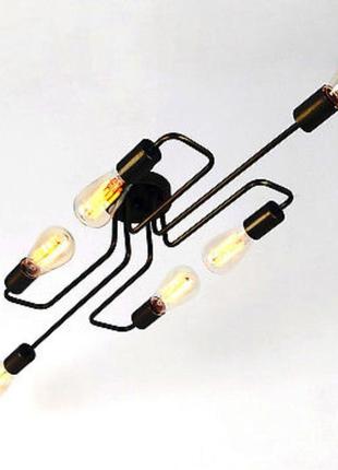 Лофт люстра на 6 ламп лофт