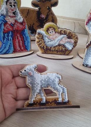 Рождественский вертеп ручная работа резьбово hand made