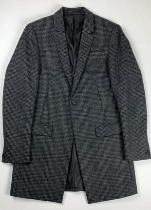 Allsaints wool coat вовняне пальто у гусячу лапку