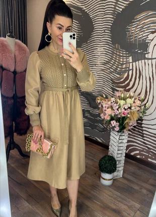 Стильна нарядна ошатна святкова сукня 2 кольори