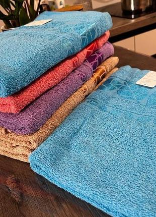 Качественные банные полотенца, двухсторонняя махра4 фото