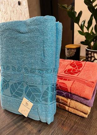 Качественные банные полотенца, двухсторонняя махра3 фото