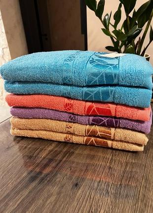 Качественные банные полотенца, двухсторонняя махра7 фото