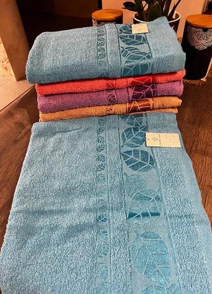Качественные банные полотенца, двухсторонняя махра5 фото
