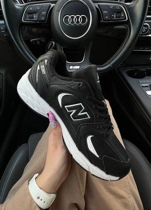 Зимние женские кроссовки new balance 530 fleece termo black white2 фото