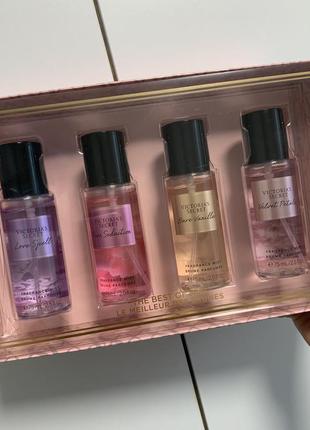 Идеальный подарочный набор от victoria secret этого года, самые любимые аромат всех! городов, mist, городов, спрей, mini travel 75 ml victoria secret