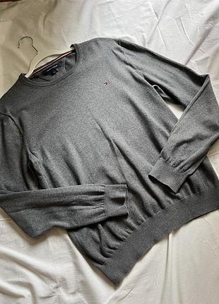 Чоловіча сіра кофта tommy hilfiger