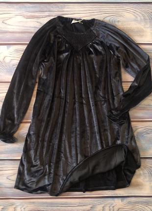 Нарядне велюрове плаття, сукня