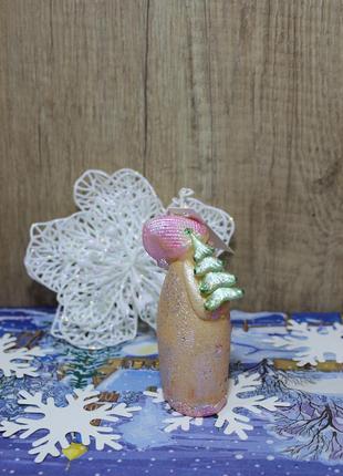 Свеча дед мороз