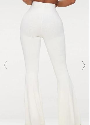 Белые женские брюки клеш, м7 фото
