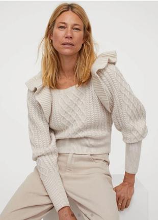 Вязаный джемпер h&m