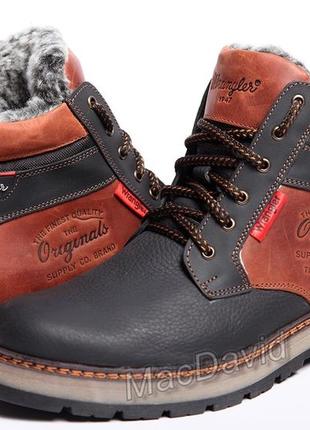 Ботинки кожаные зимние wrangler arizona8 фото